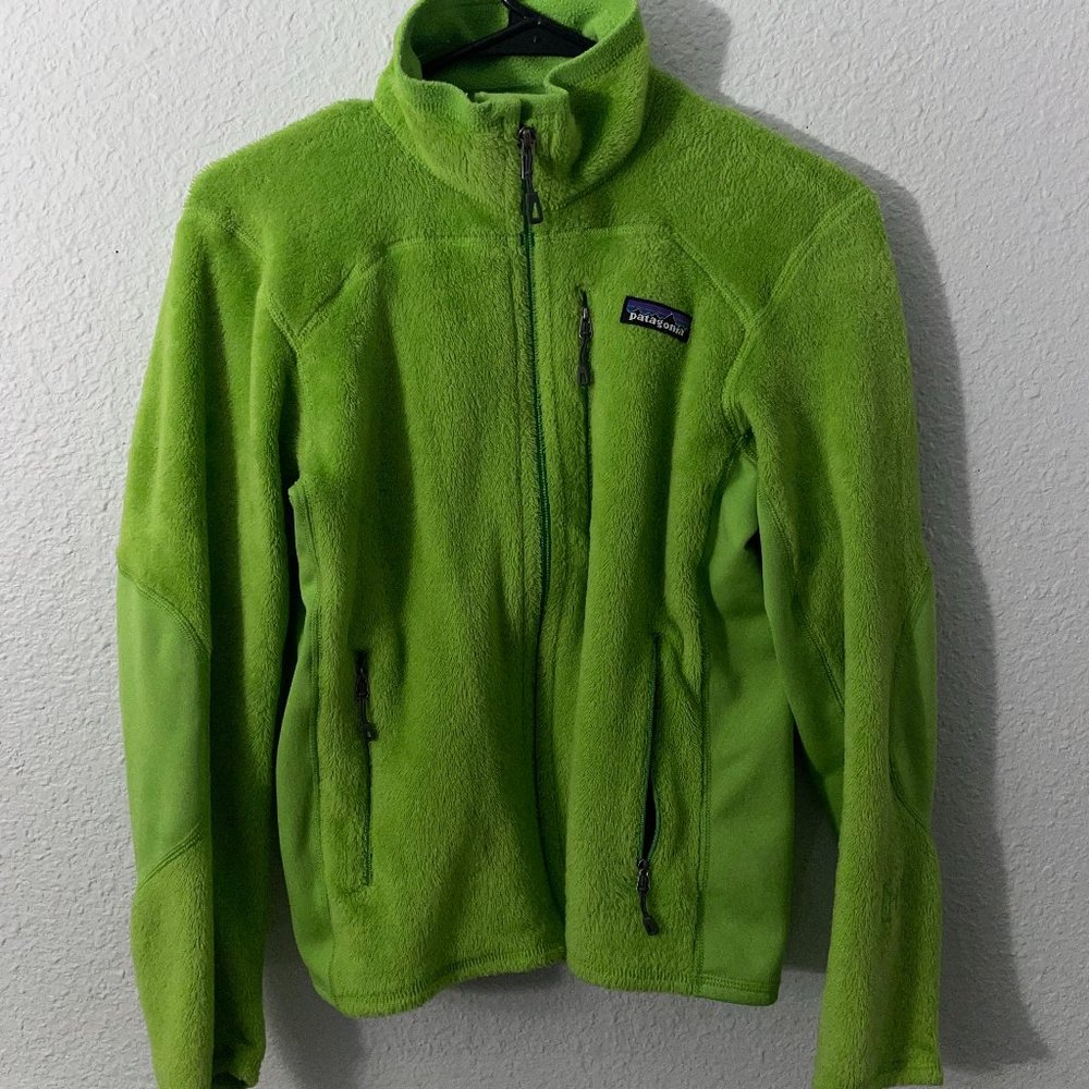 Patagonia Green XS fleece jacket zip